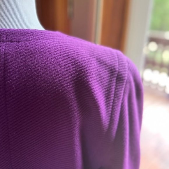 KRIZIA Vintage Purple Jacket Coat - IT42 - US 6 - Picture 7 of 11